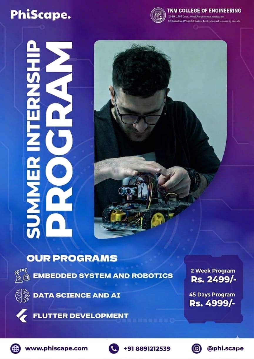 Phiscape Summer Internship 2026 poster